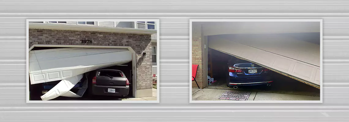 Repair Commercial Garage Door Got Hit By A Car in Lockport, Illinois